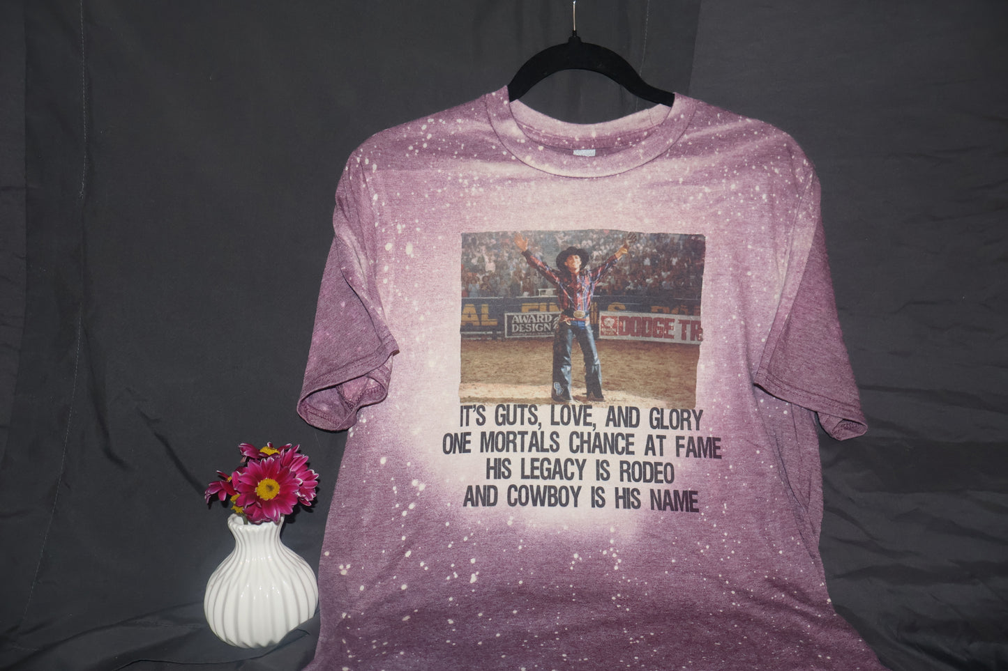 Lane Frost A Cowboy Is His Name Bleached Shirt