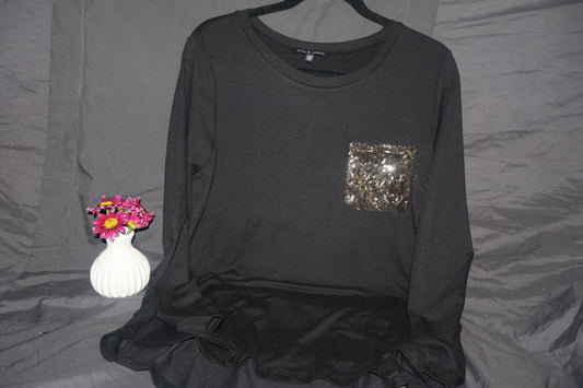 Blk/Gold Long Sleeve Shirt *Final Sale*