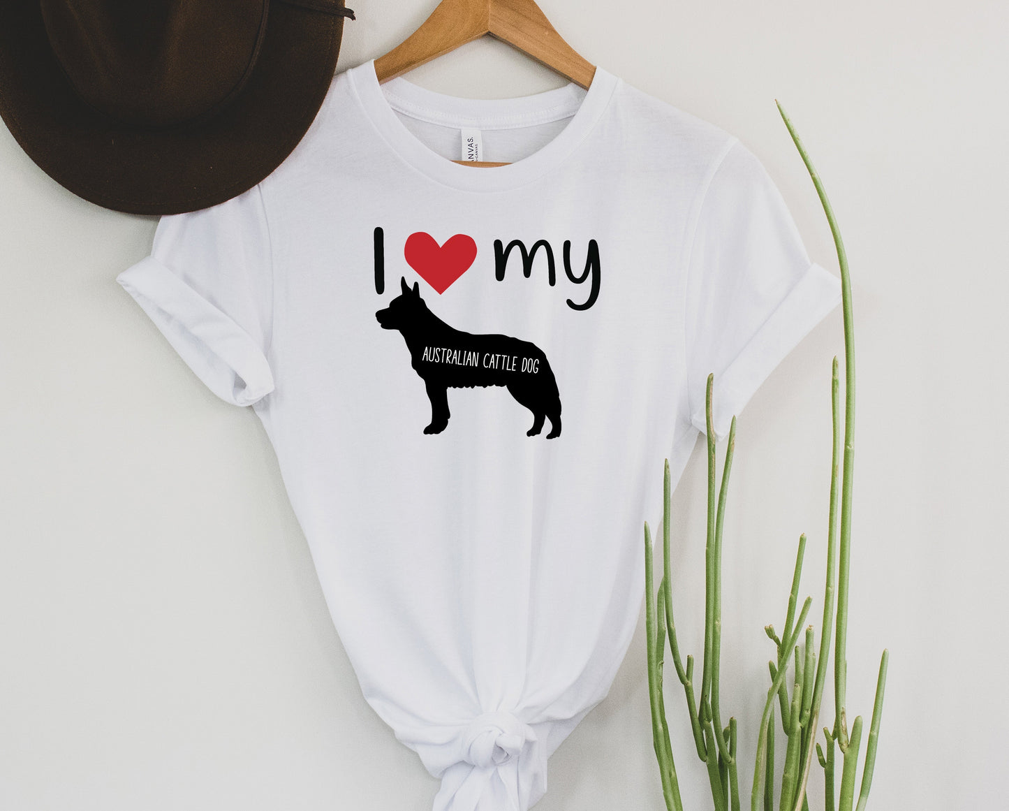 I Love My Australian Cattle Dog Graphic Tee