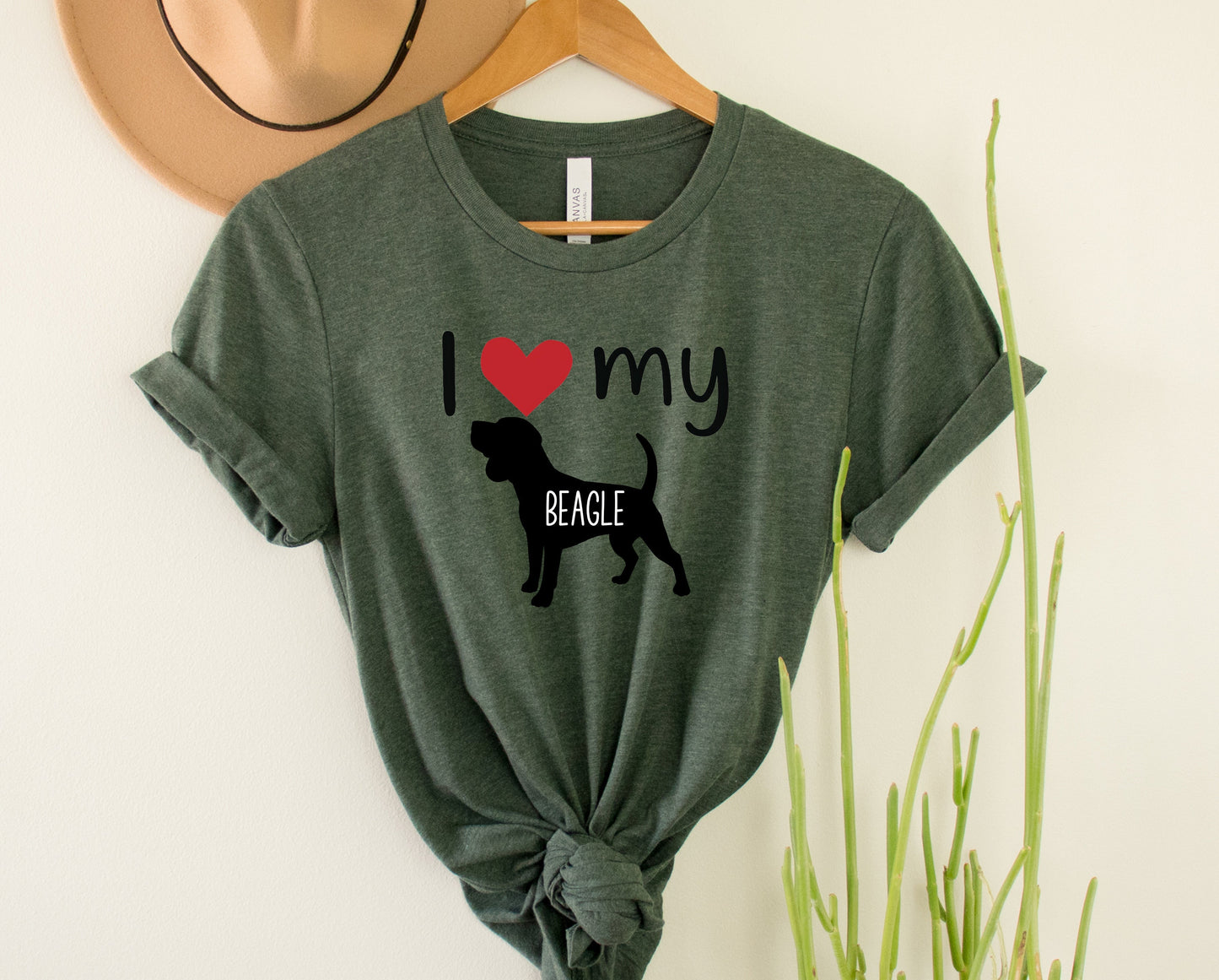 I Love my Beagle Graphic Tee