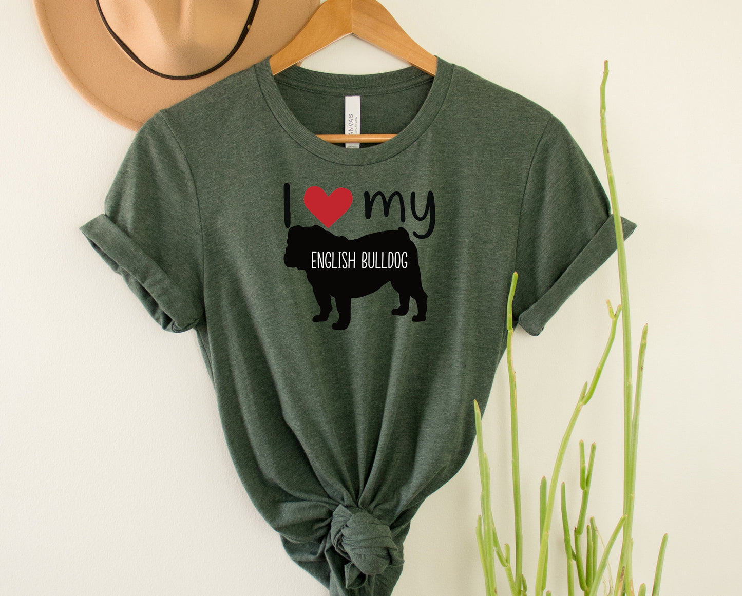 I love my English Bulldog Graphic Tee