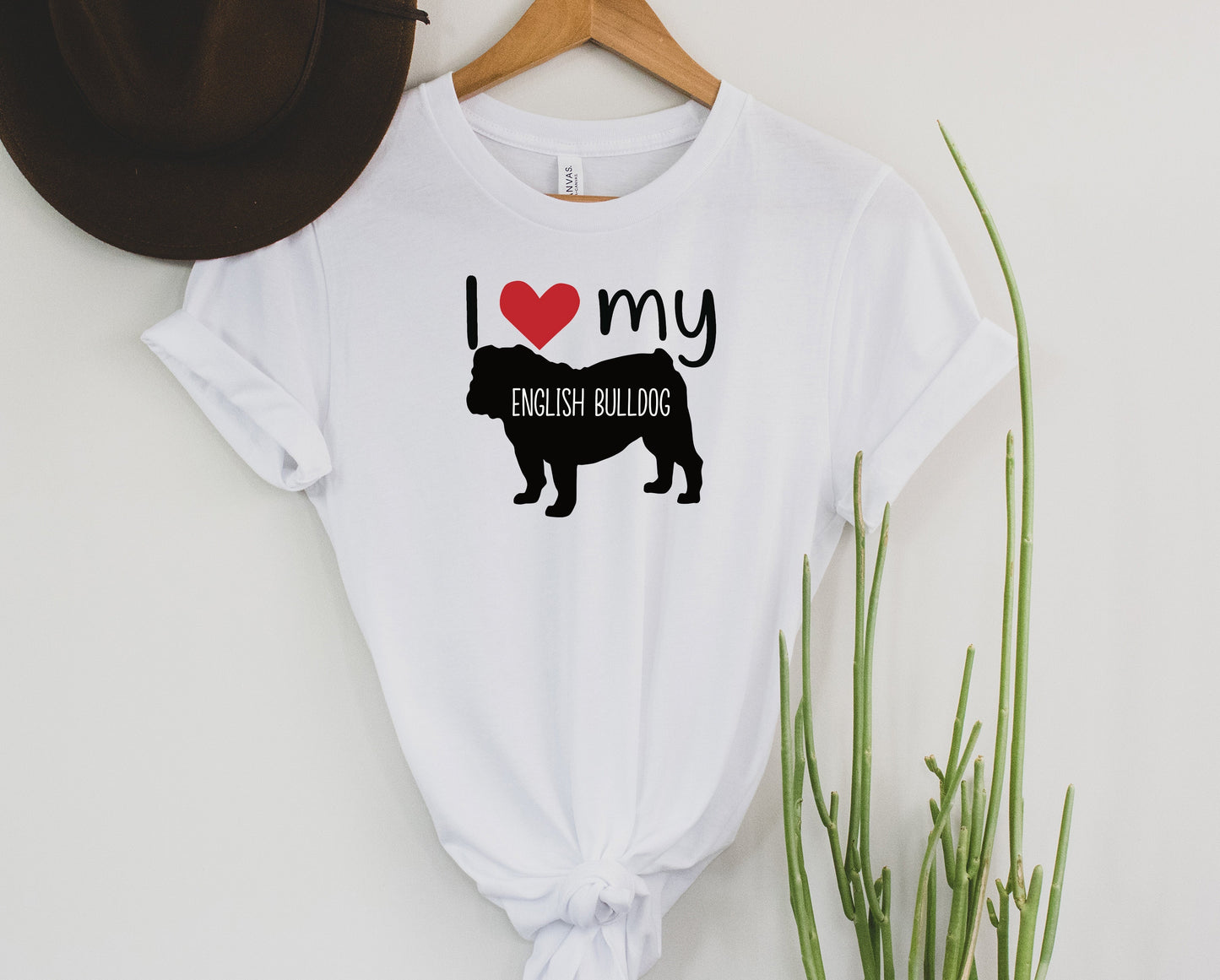 I love my English Bulldog Graphic Tee