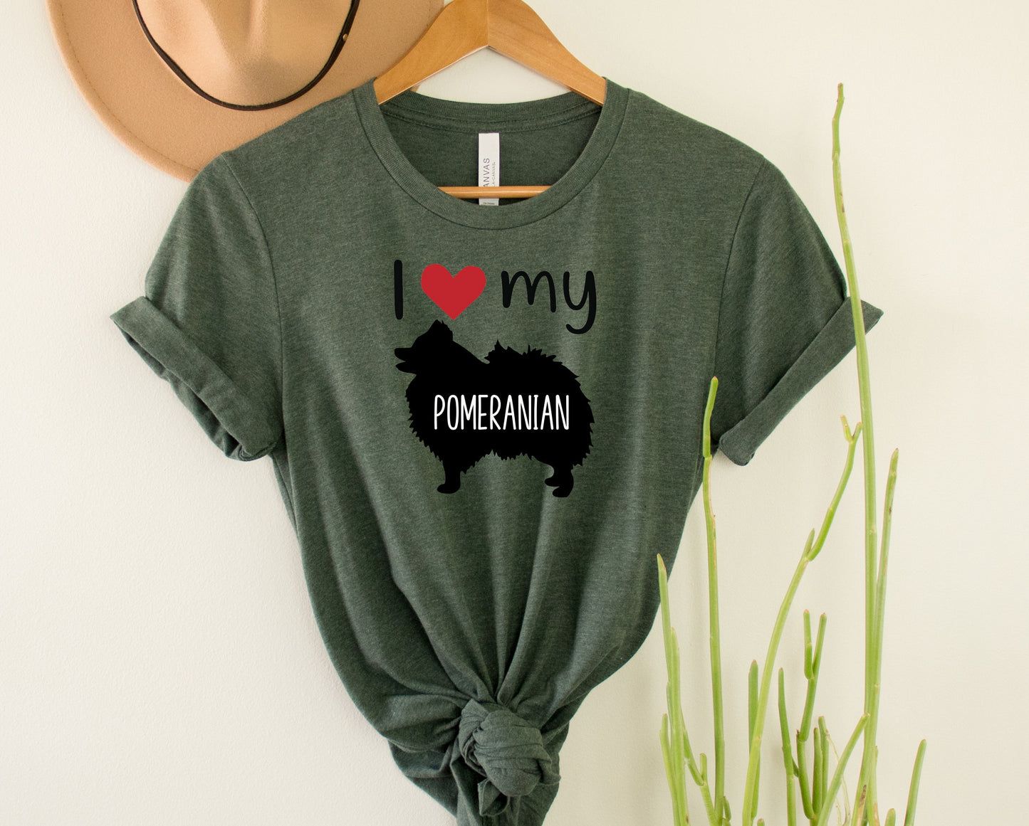 I Love My Pomeranian Graphic Tee