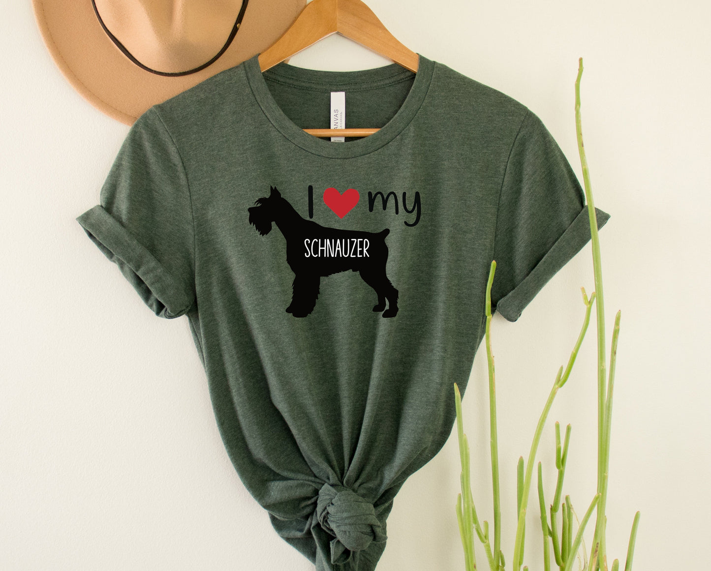 I Love my Schnauzer Graphic Tee