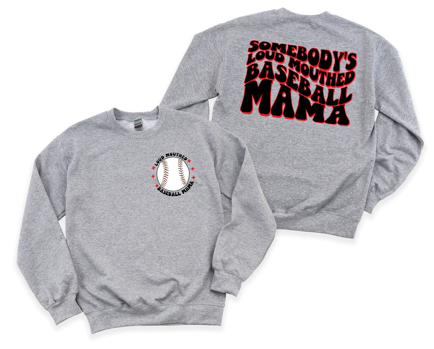 Loud Mouthed Baseball Mama Graphic Tee
