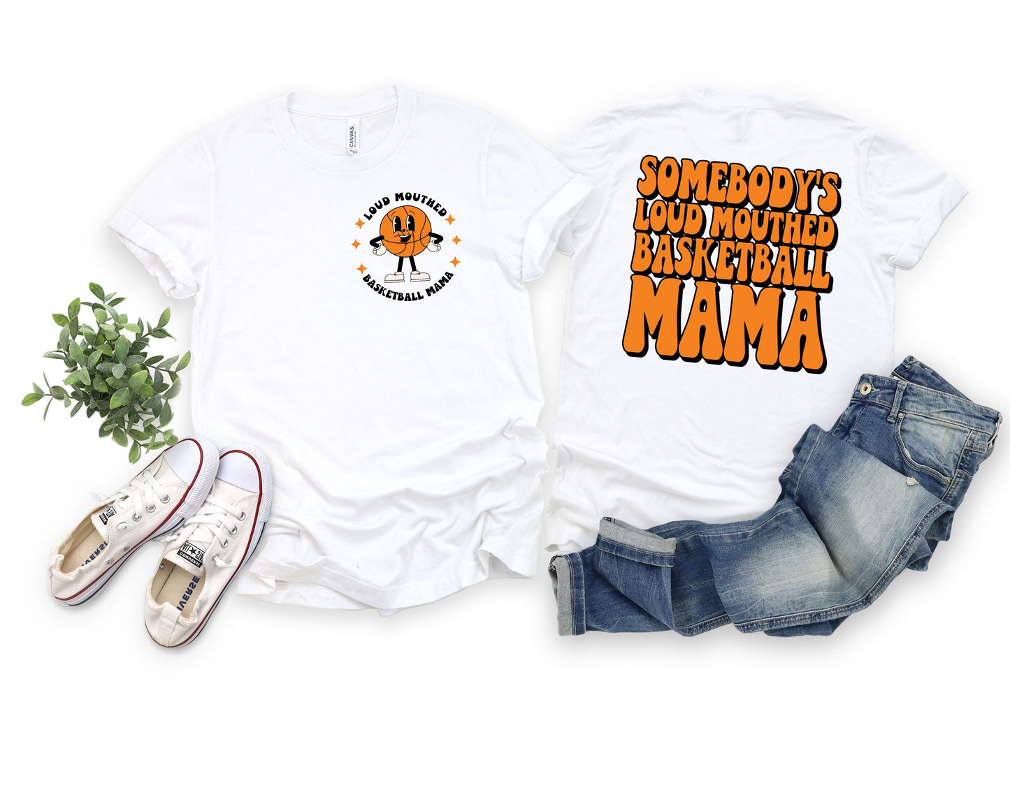 Loud Mouthed Basketball Mama Graphic Tee