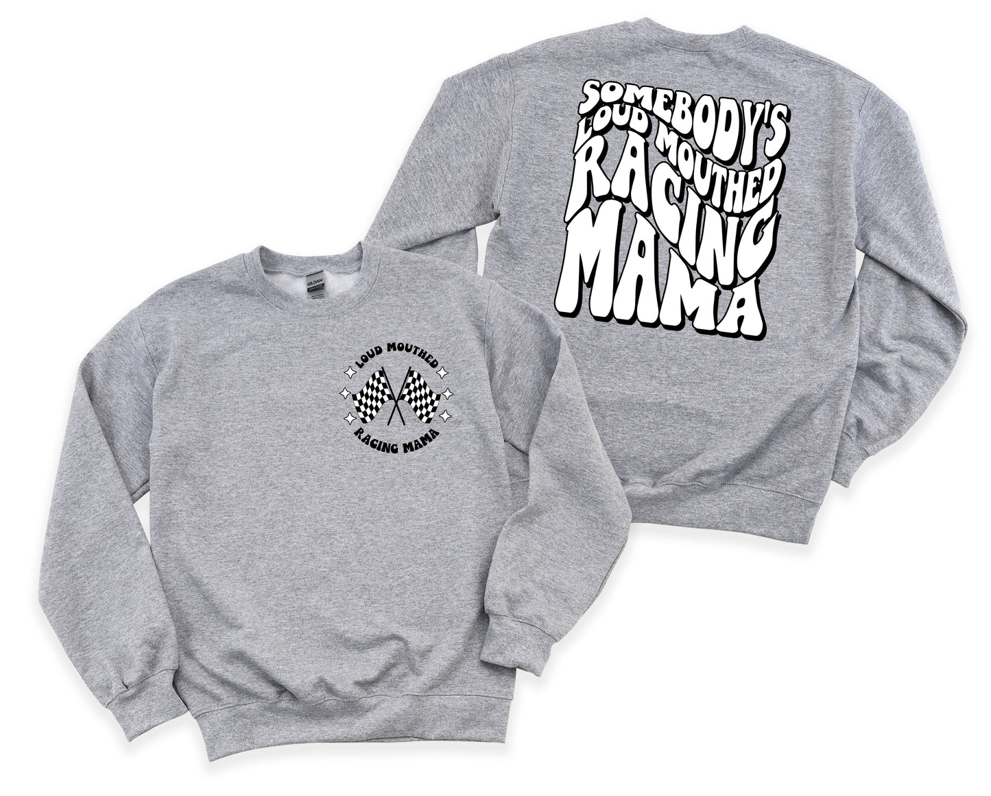 Loud Mouthed Racing Mama Graphic Tee