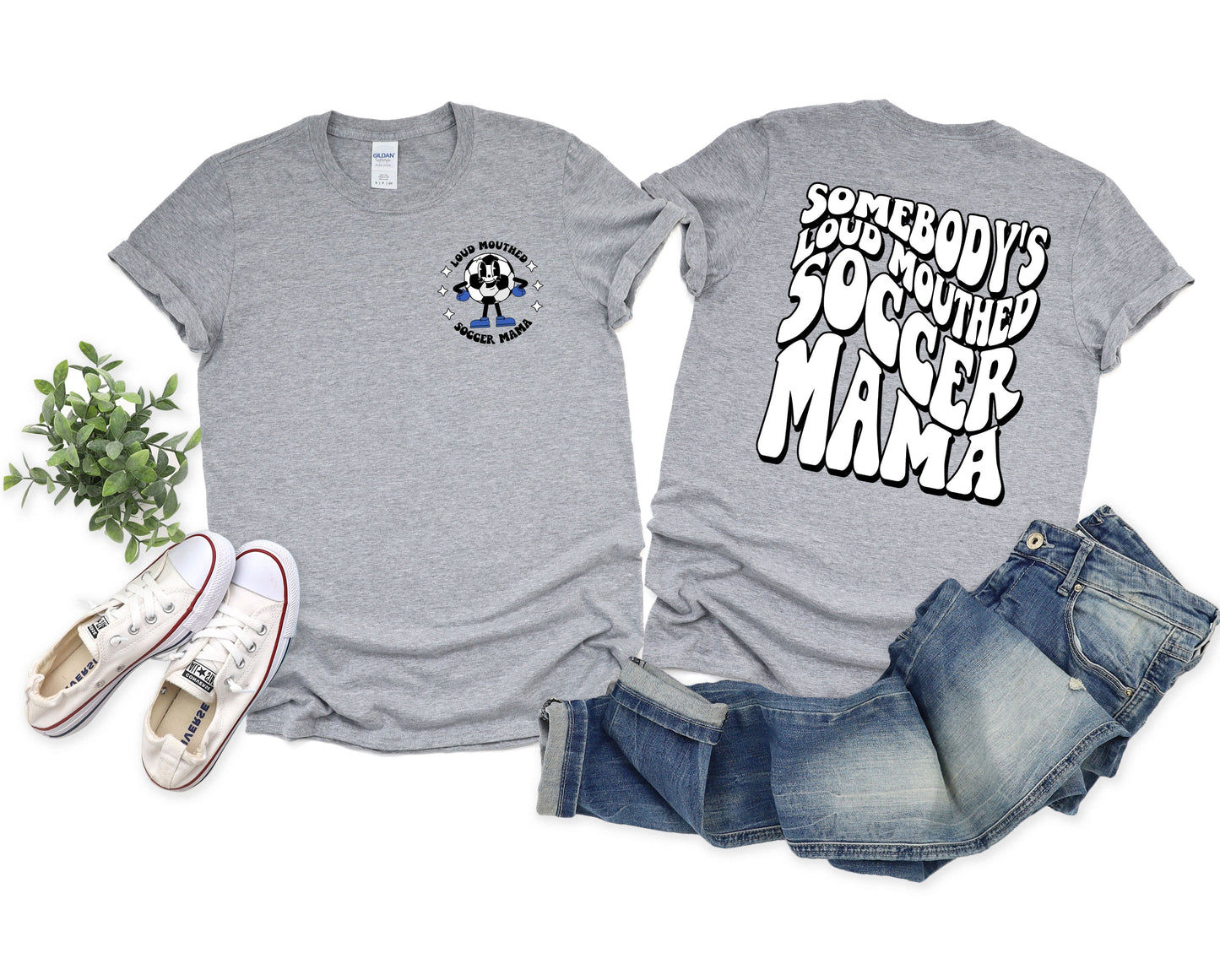 Loud Mouthed Soccer Mama Graphic Tee