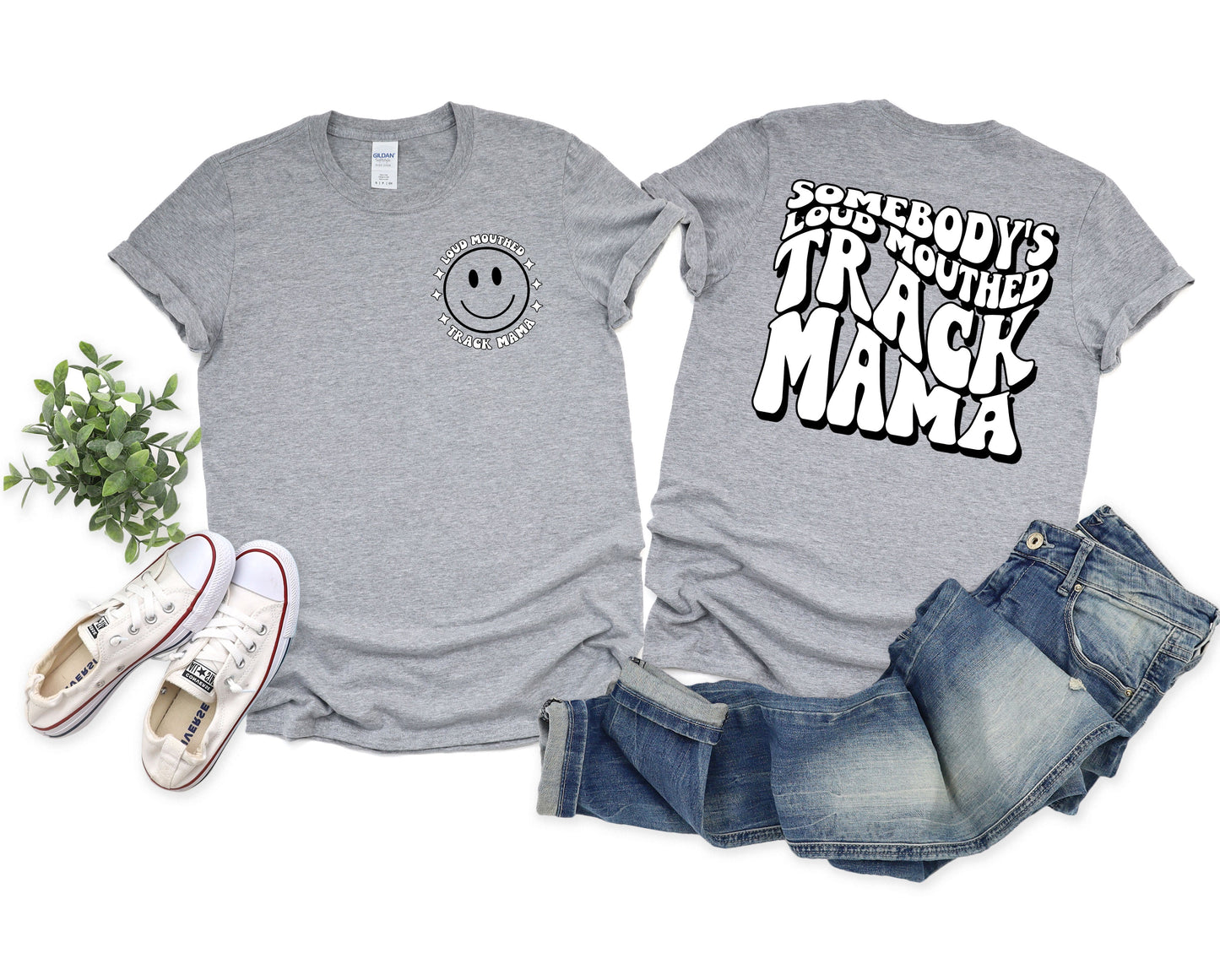 Loud Mouthed Track Mama Graphic Tee