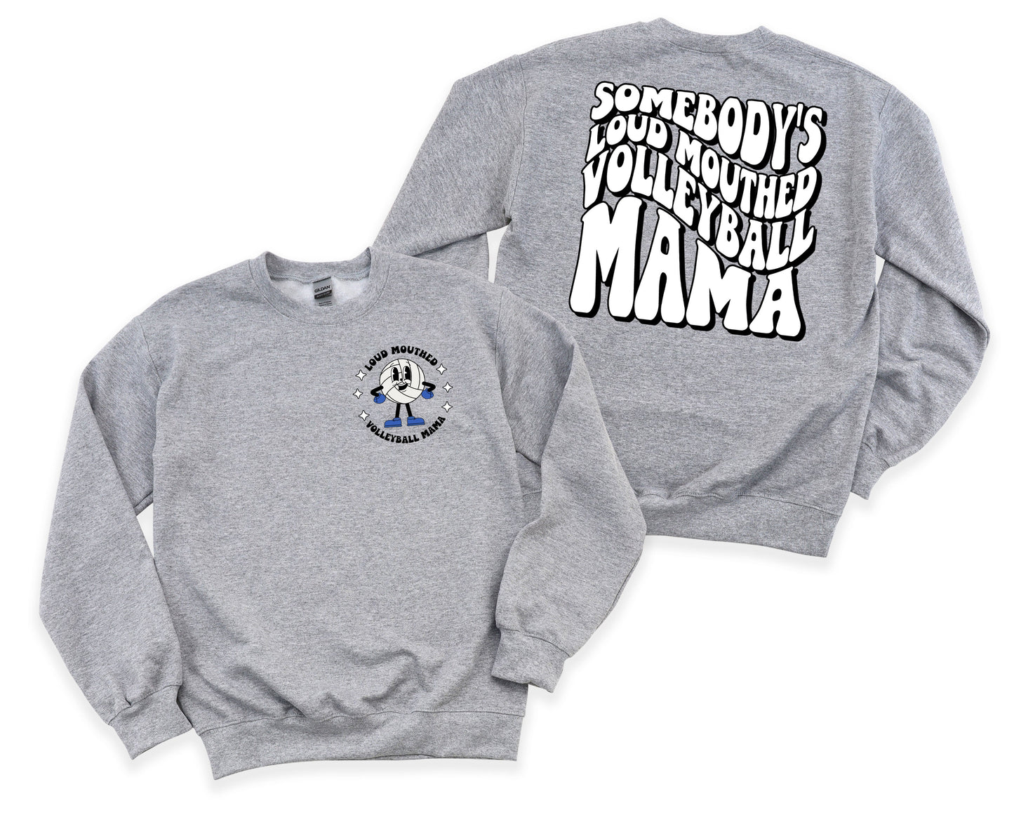 Loud Mouthed Volleyball Mama Graphic Tee