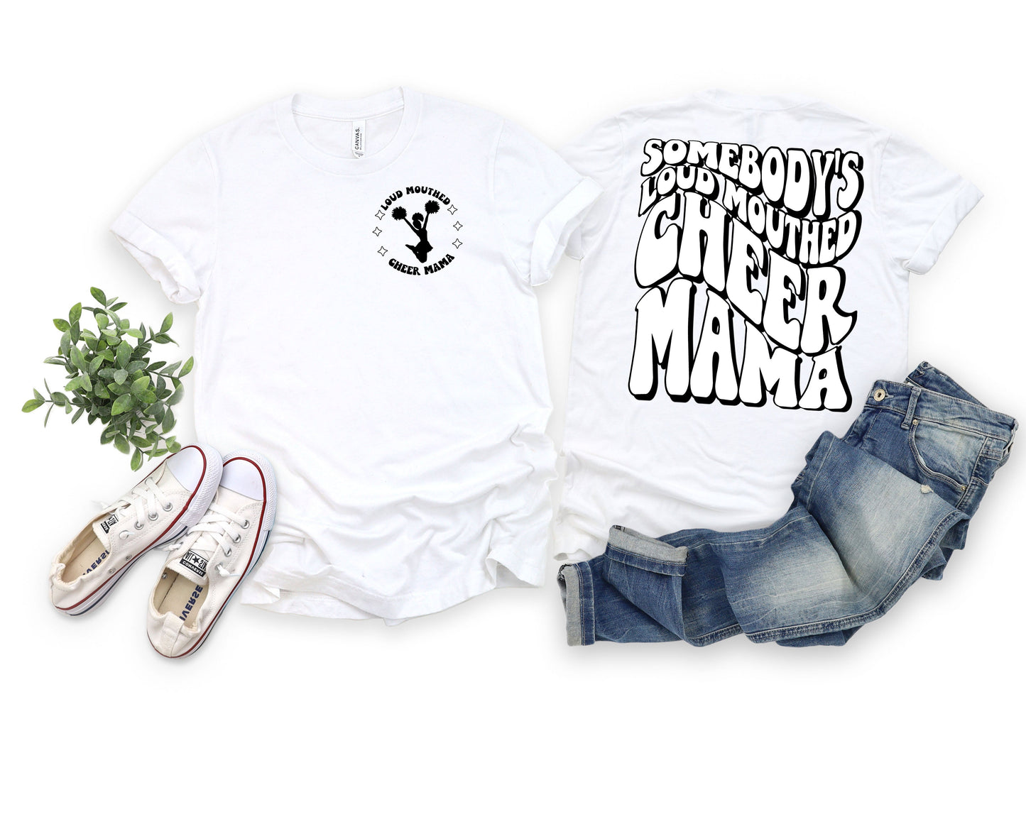 Loud Mouthed Cheer Mama Graphic Tee
