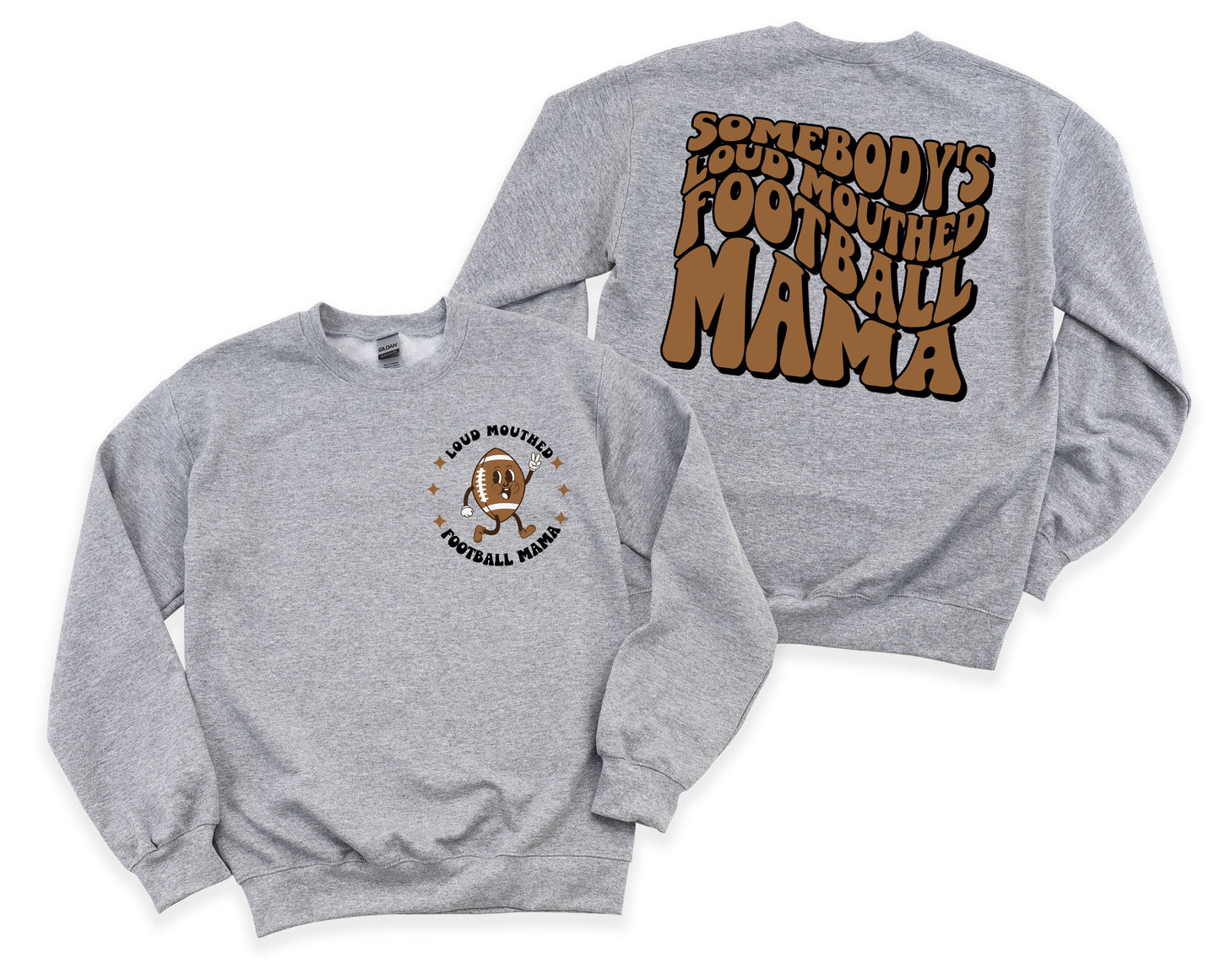 Loud Mouthed Football Mama Graphic Tee