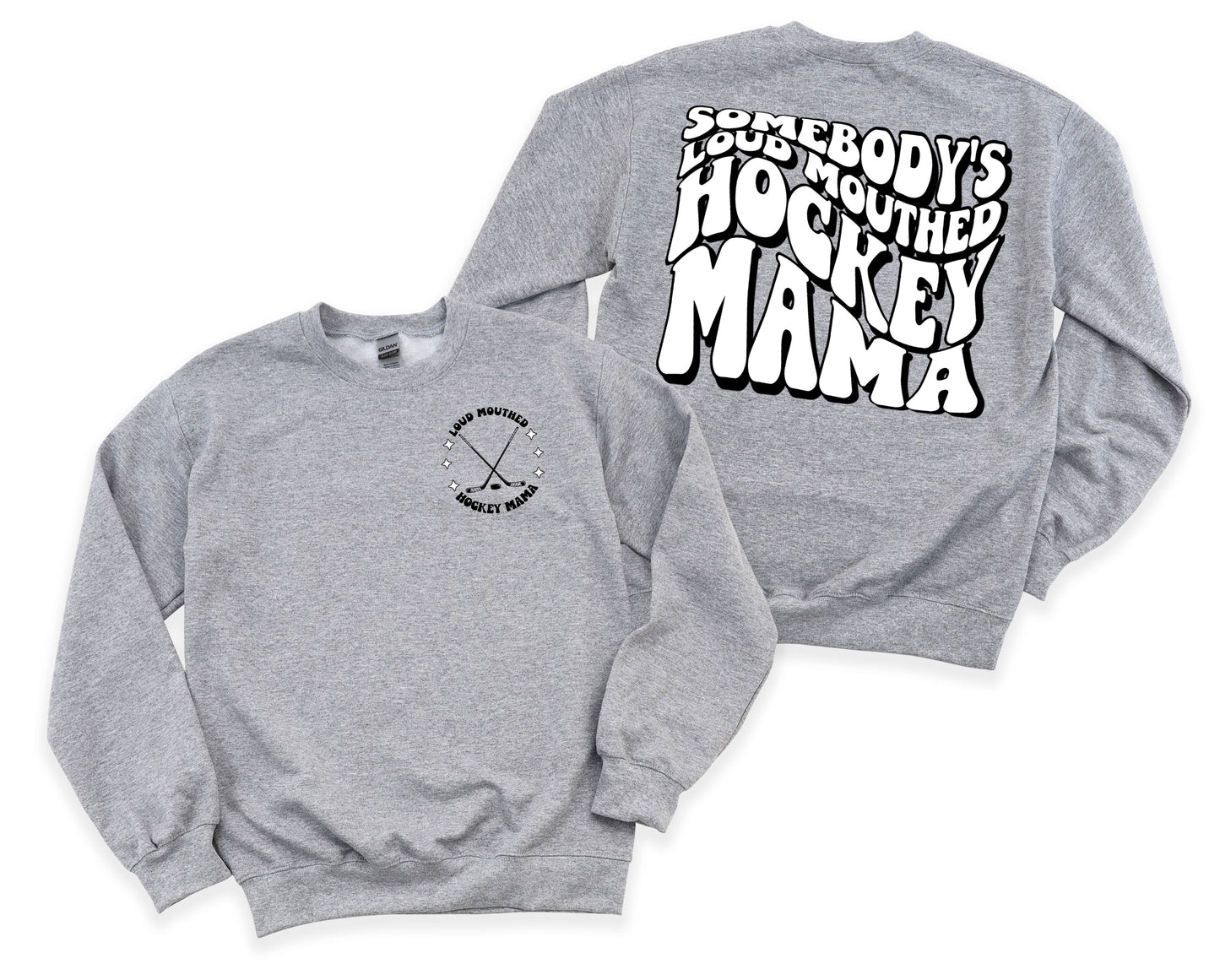 Loud Mouthed Hockey Mama Graphic Tee