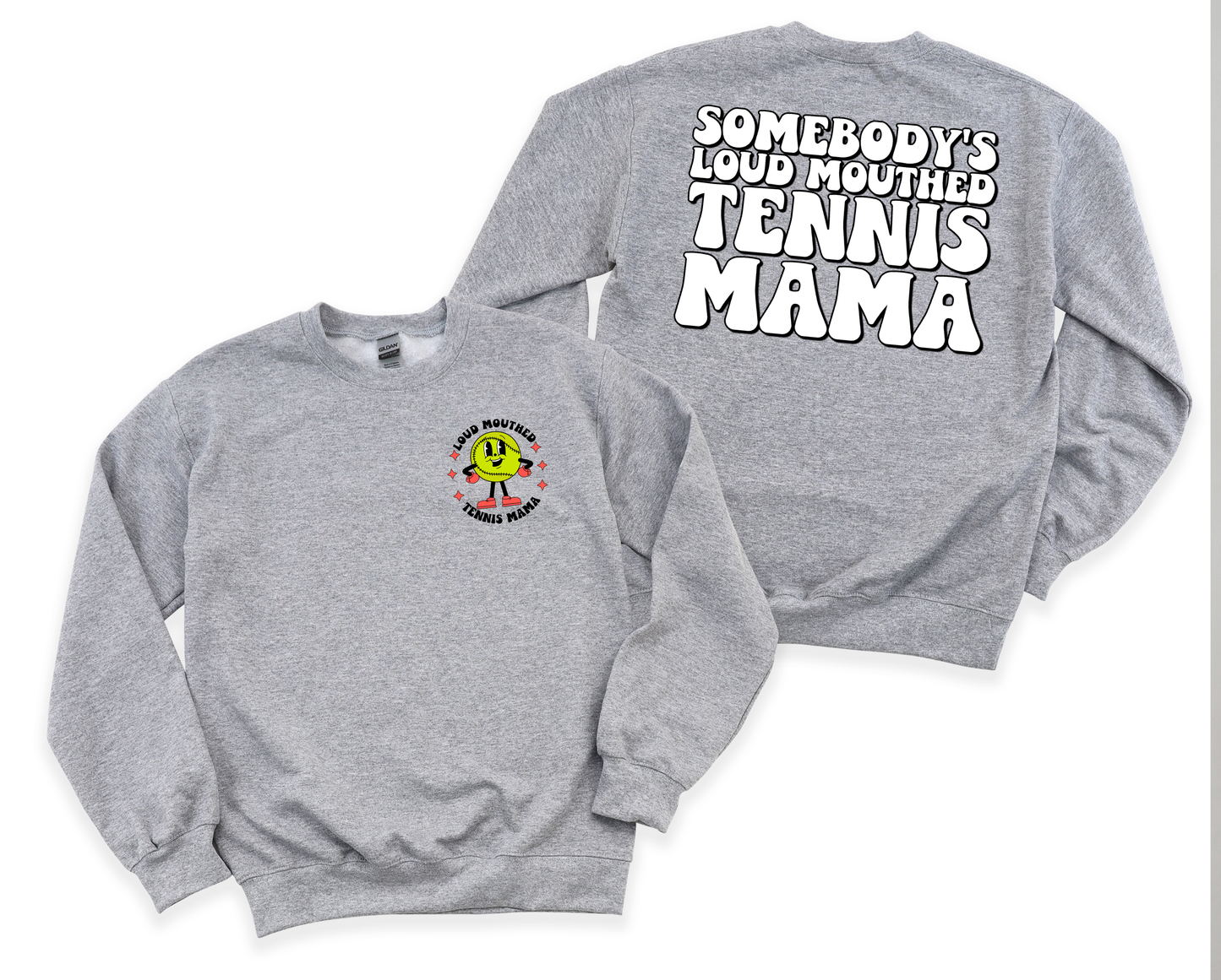 Loud Mouthed Tennis Mama Graphic Tee