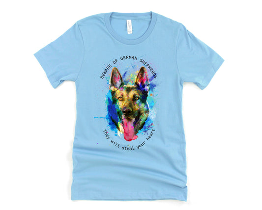 Beware of German Shepherds Graphic Tee