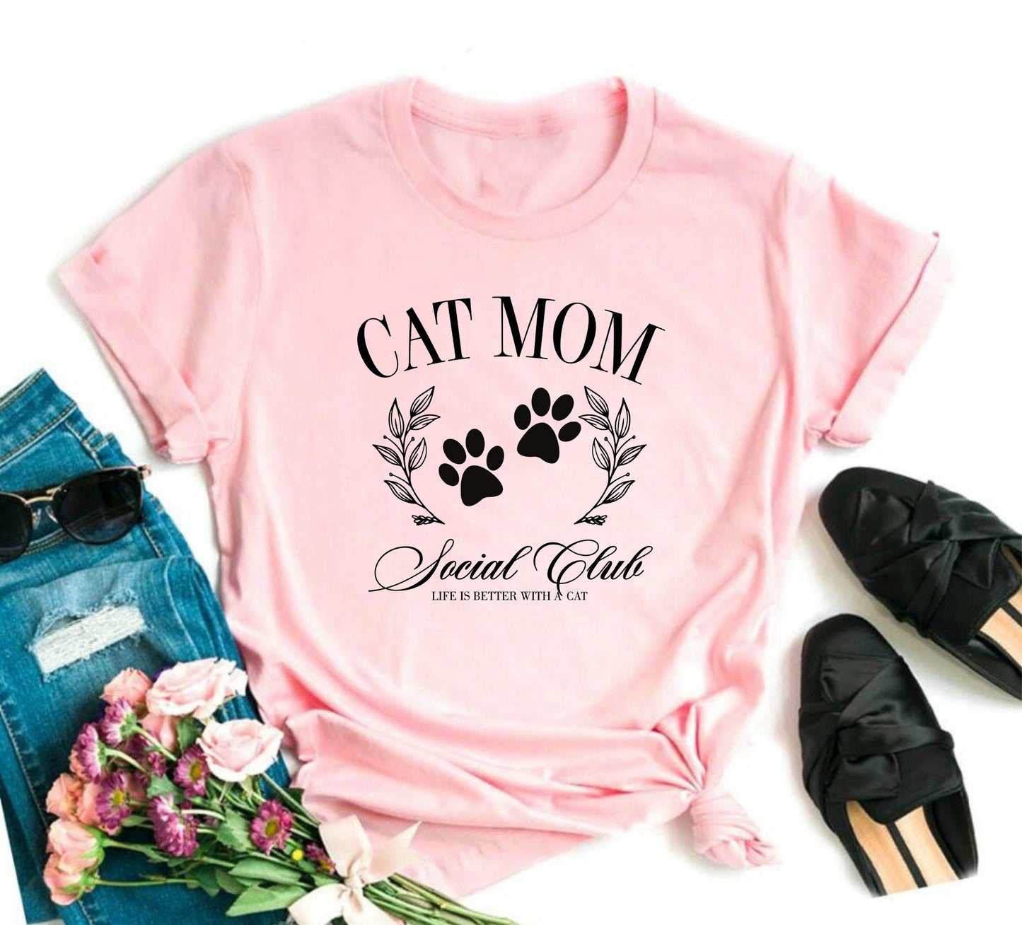Cat Mom Social Club Graphic Tee