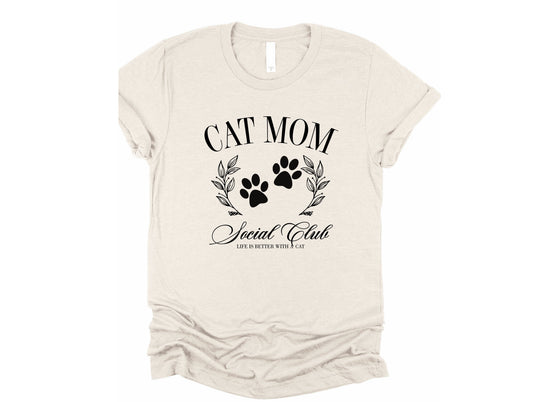 Cat Mom Social Club Graphic Tee