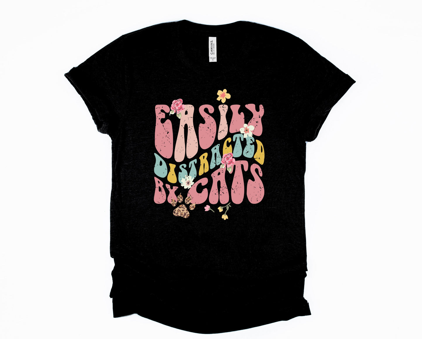Easily Distracted by Cats Graphic Tee