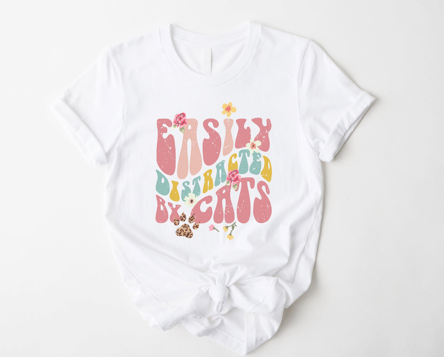 Easily Distracted by Cats Graphic Tee