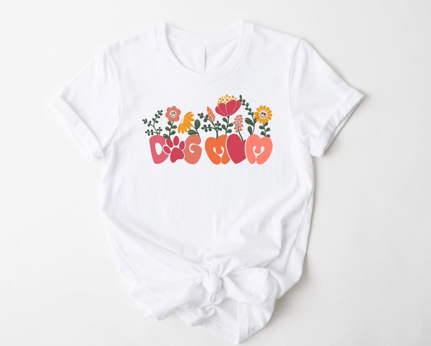 Floral Dog Mom Graphic Tee