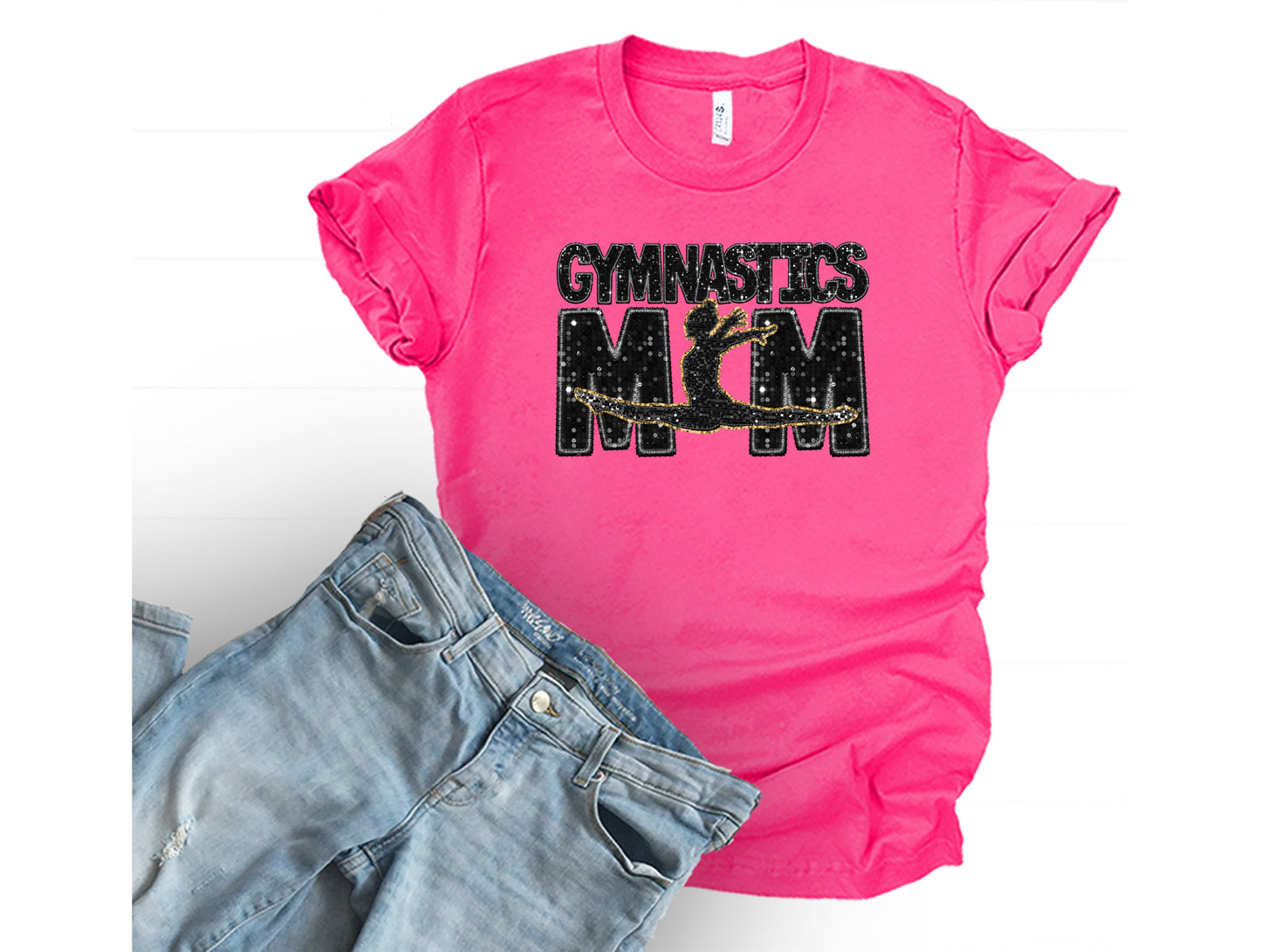 Gymnastics Bling Graphic Tee