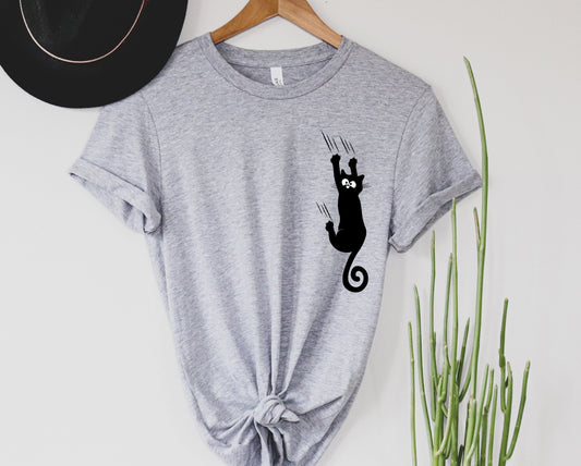 Hanging Cat Graphic Tee