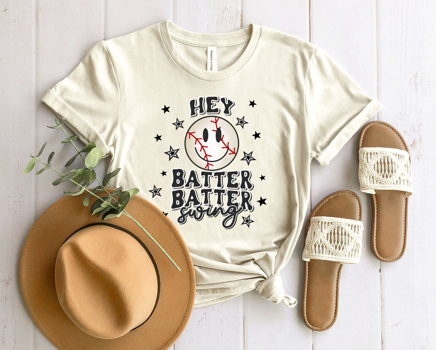 Hey Batter Batter Swing Graphic Tee