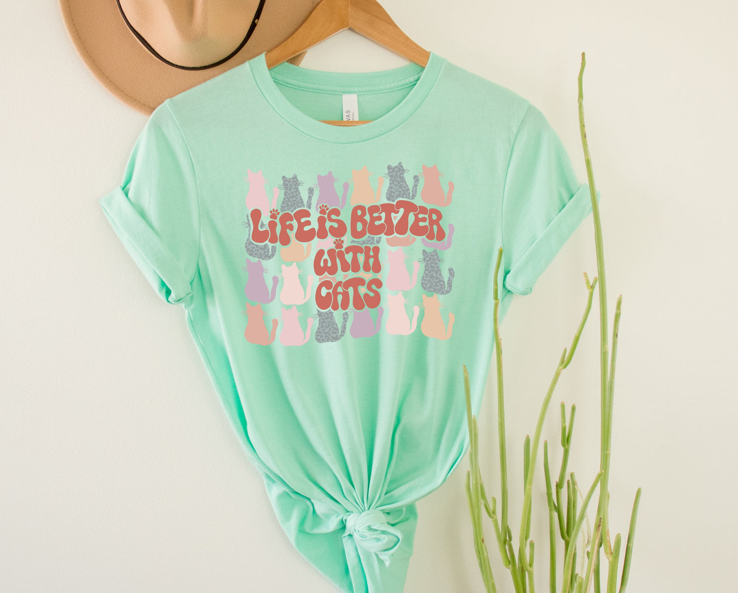 Life is Better With Cats Graphic Tee