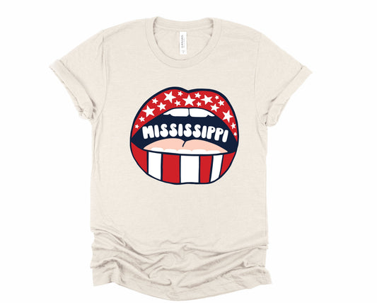 Mississippi Lips Graphic Tee
