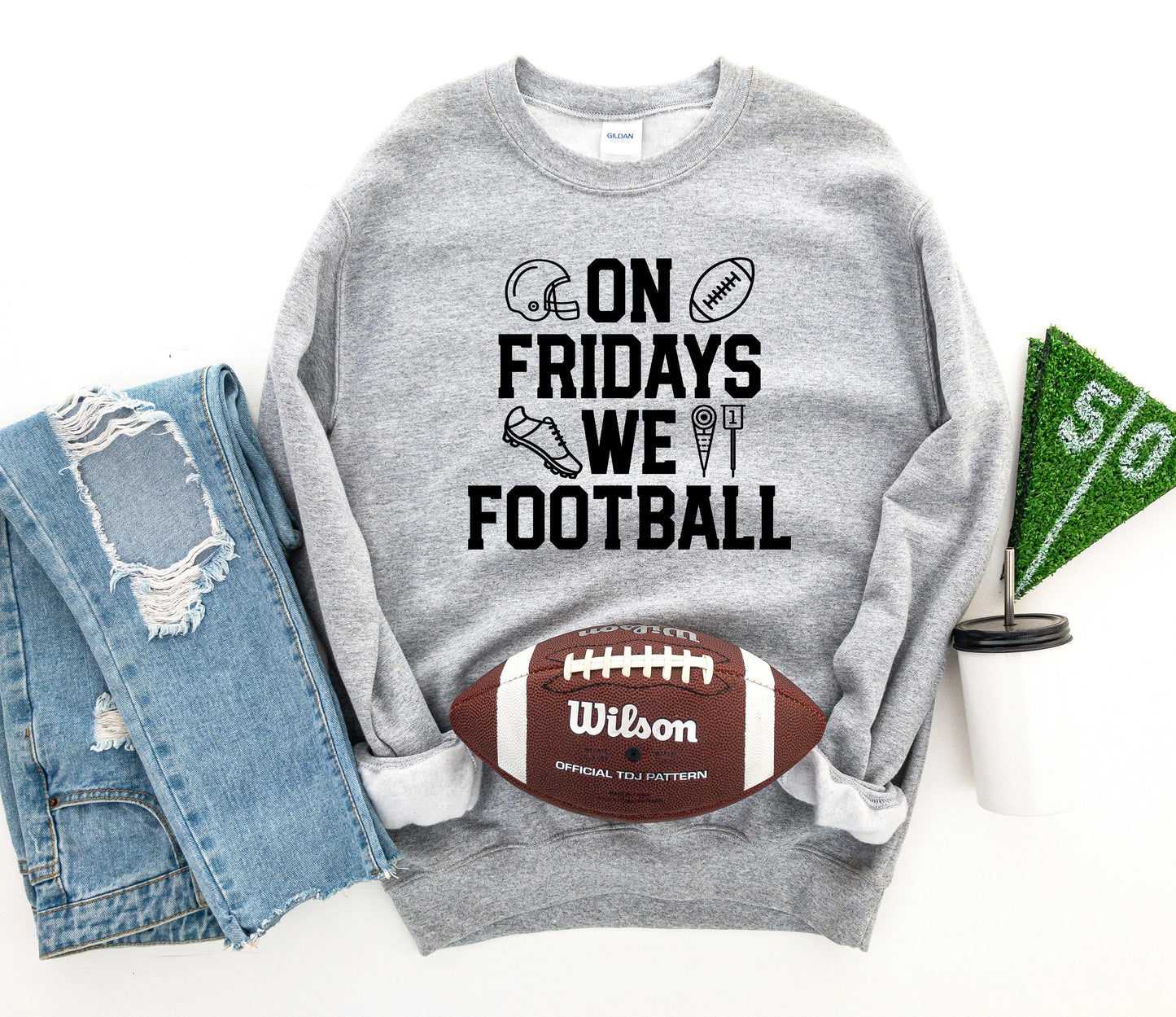 On Fridays We Football Graphic Tee