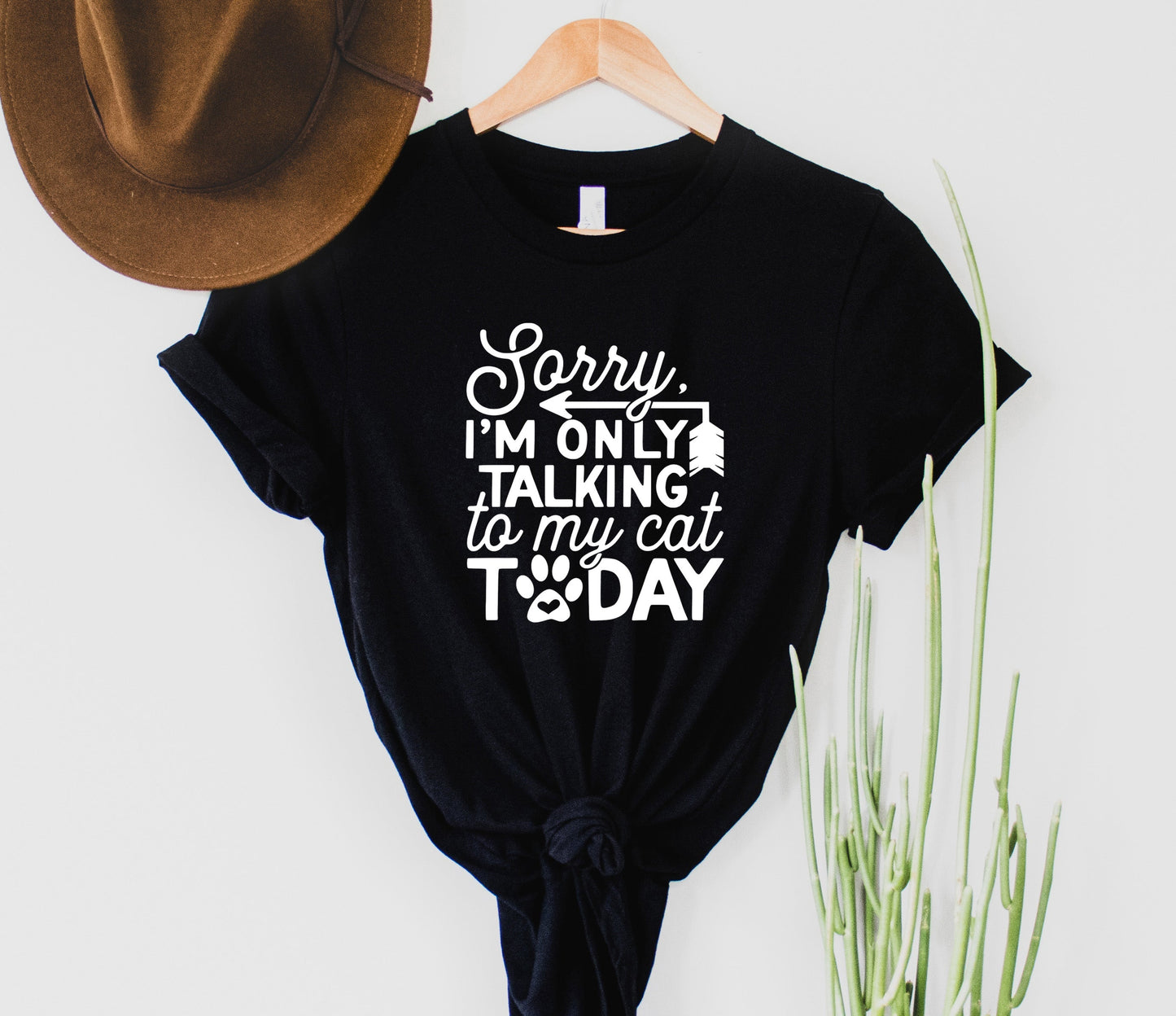 Only Talking to My Cat Today Graphic Tee