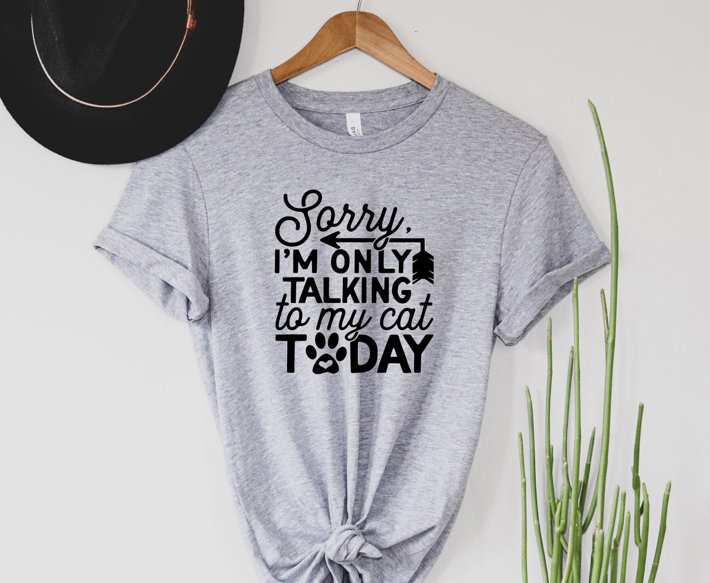 Only Talking to My Cat Today Graphic Tee