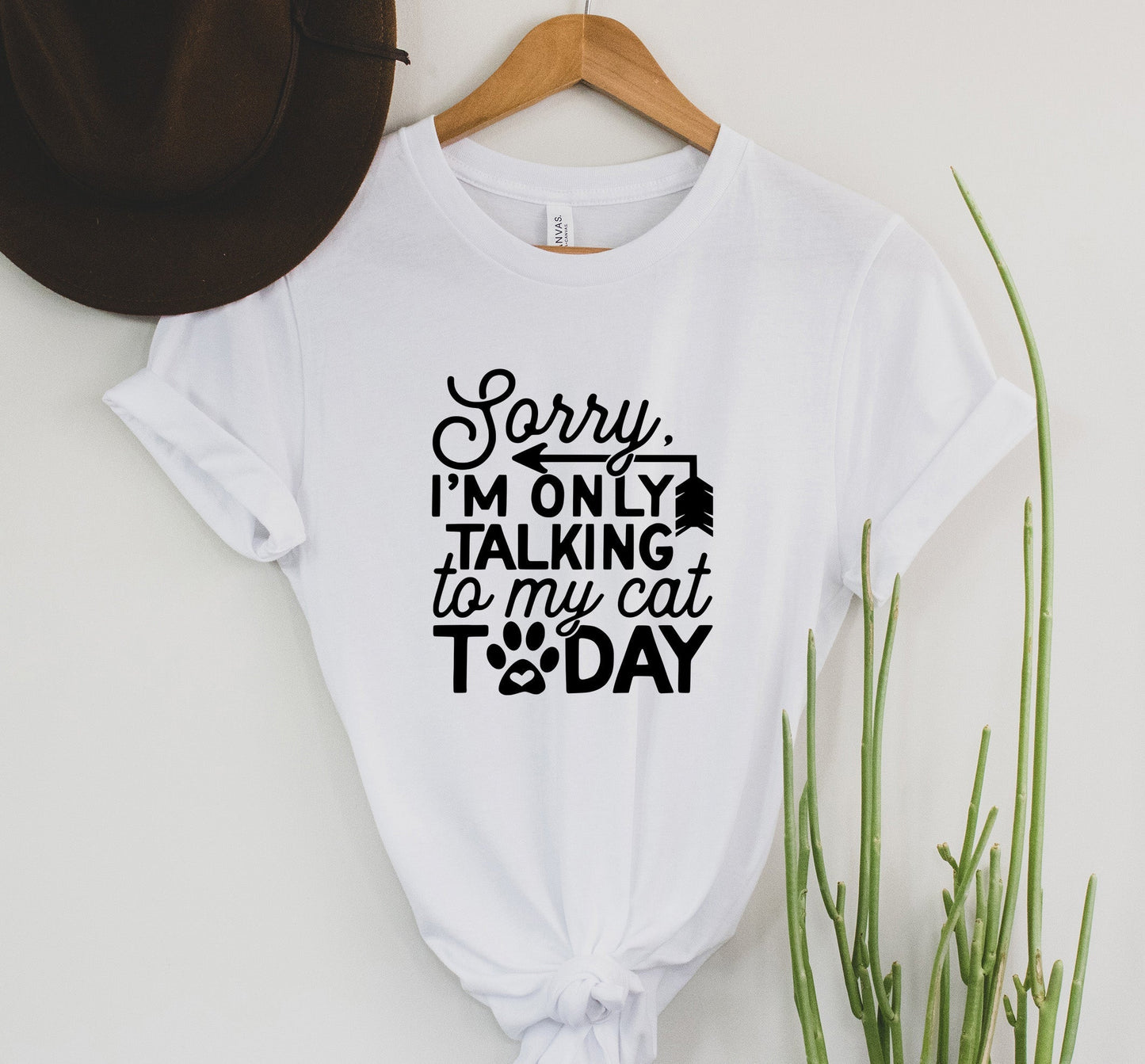 Only Talking to My Cat Today Graphic Tee