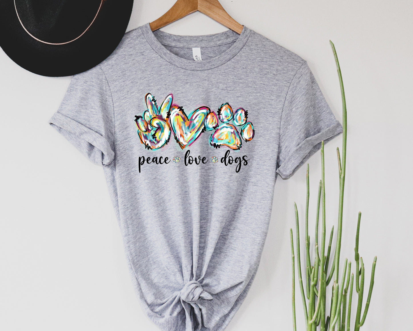 Peace love Dogs Graphic Tee