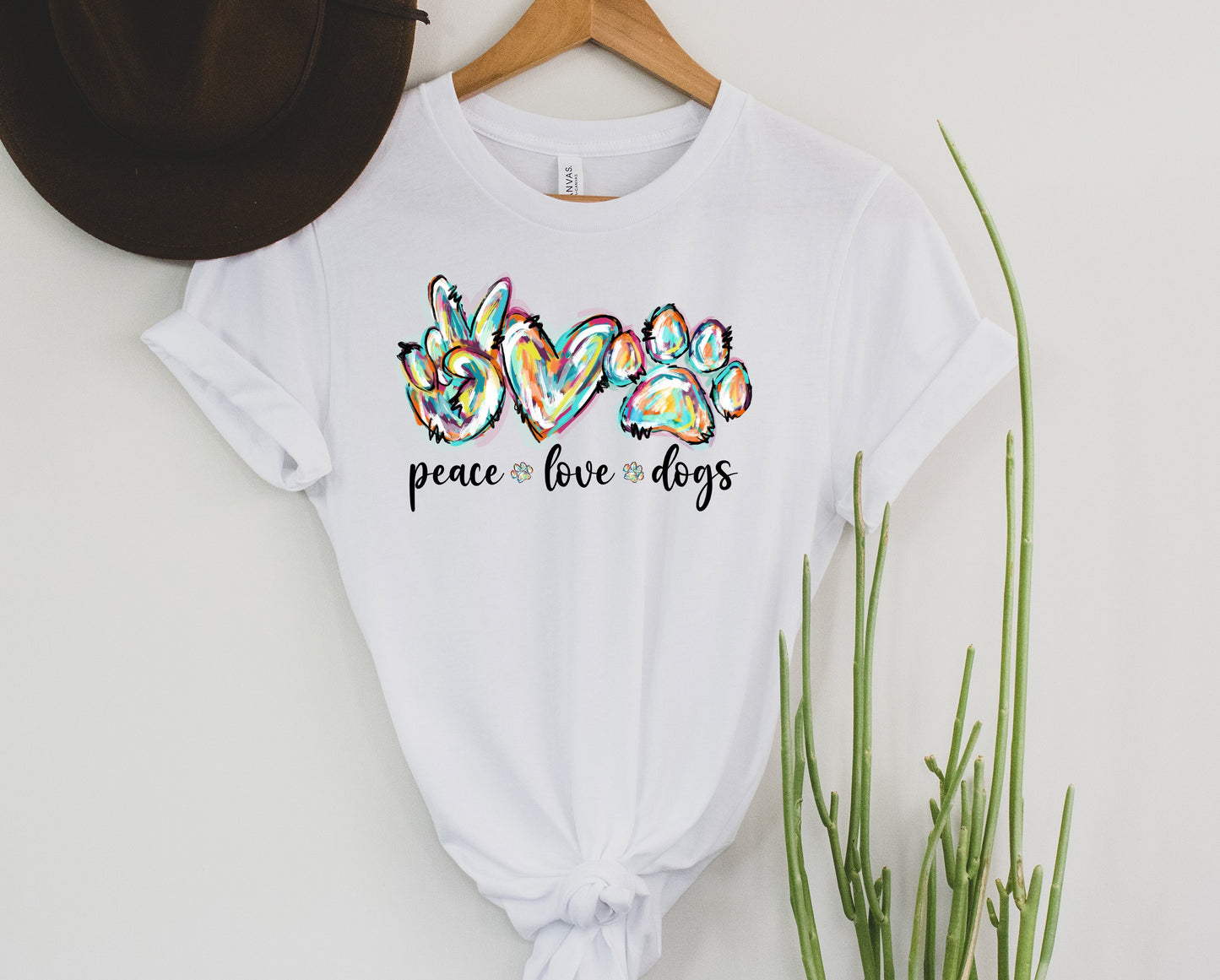 Peace love Dogs Graphic Tee