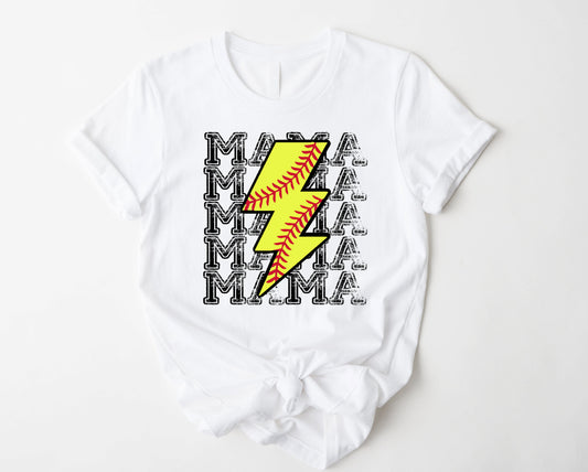 Softball Mama Bolt Graphic Tee