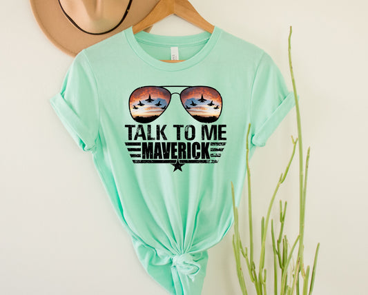 Talk to me Maverick Graphic Tee