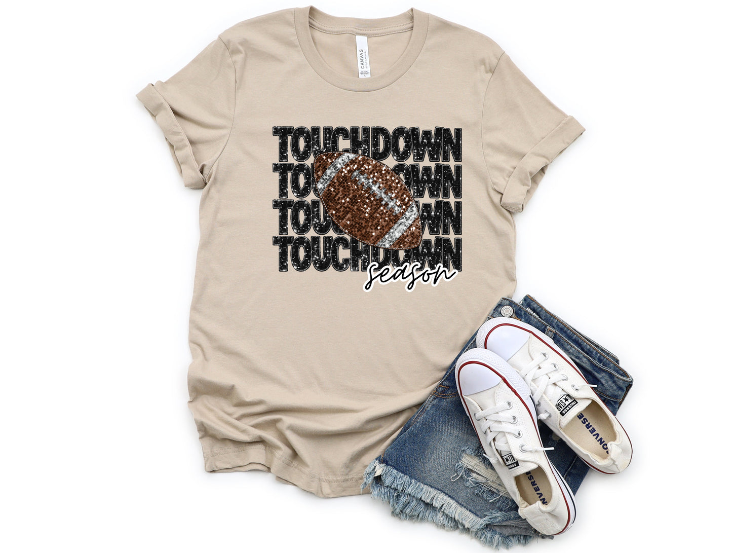 Touchdown Bling Graphic Tee
