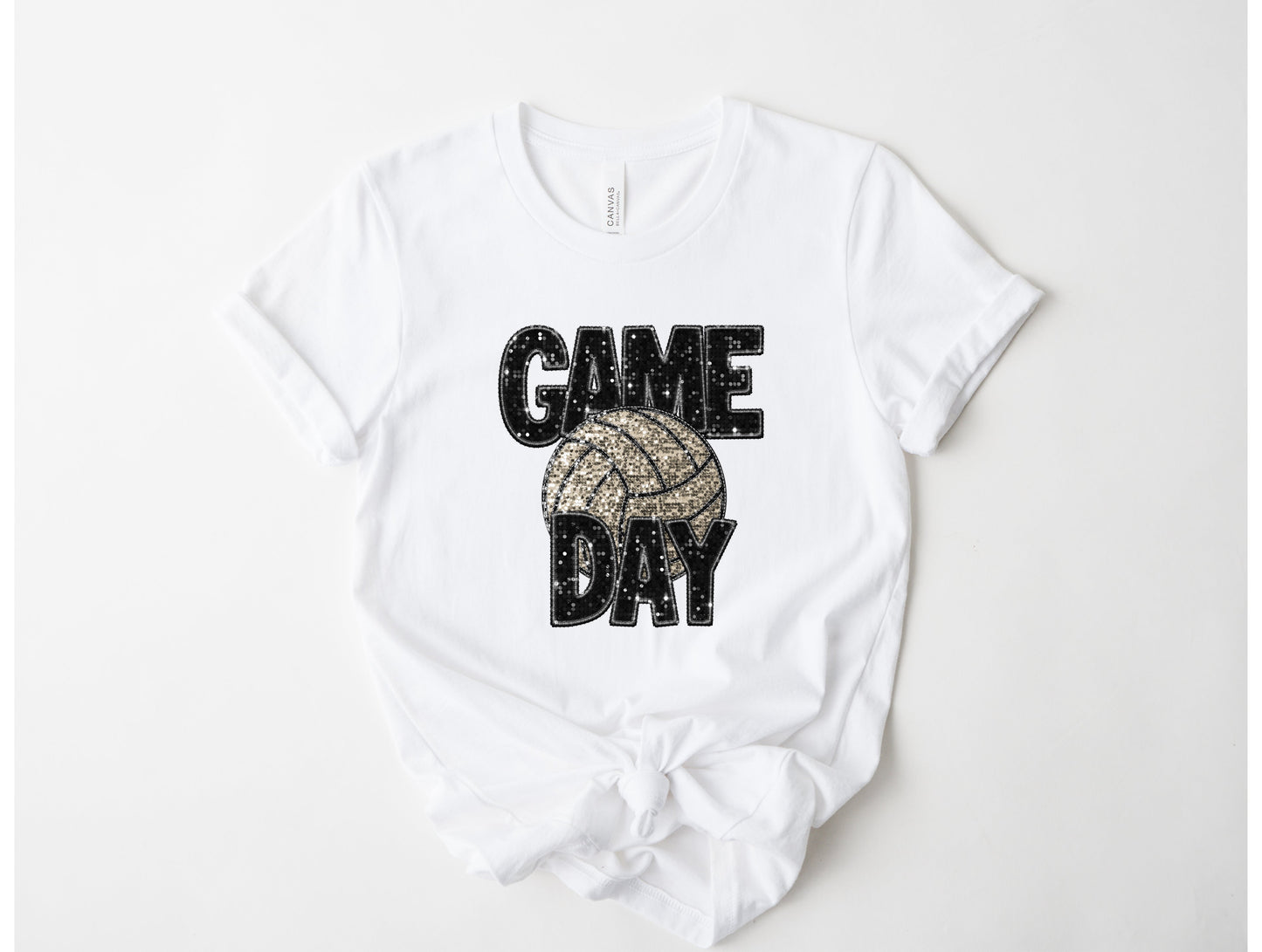 Volleyball Bling Graphic Tee