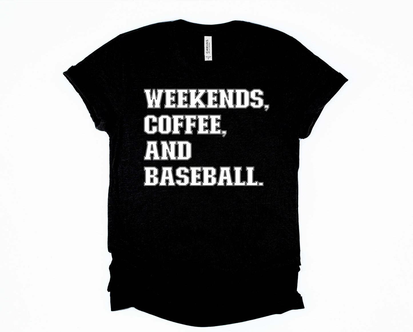 Weekends coffee baseball Graphic Tee