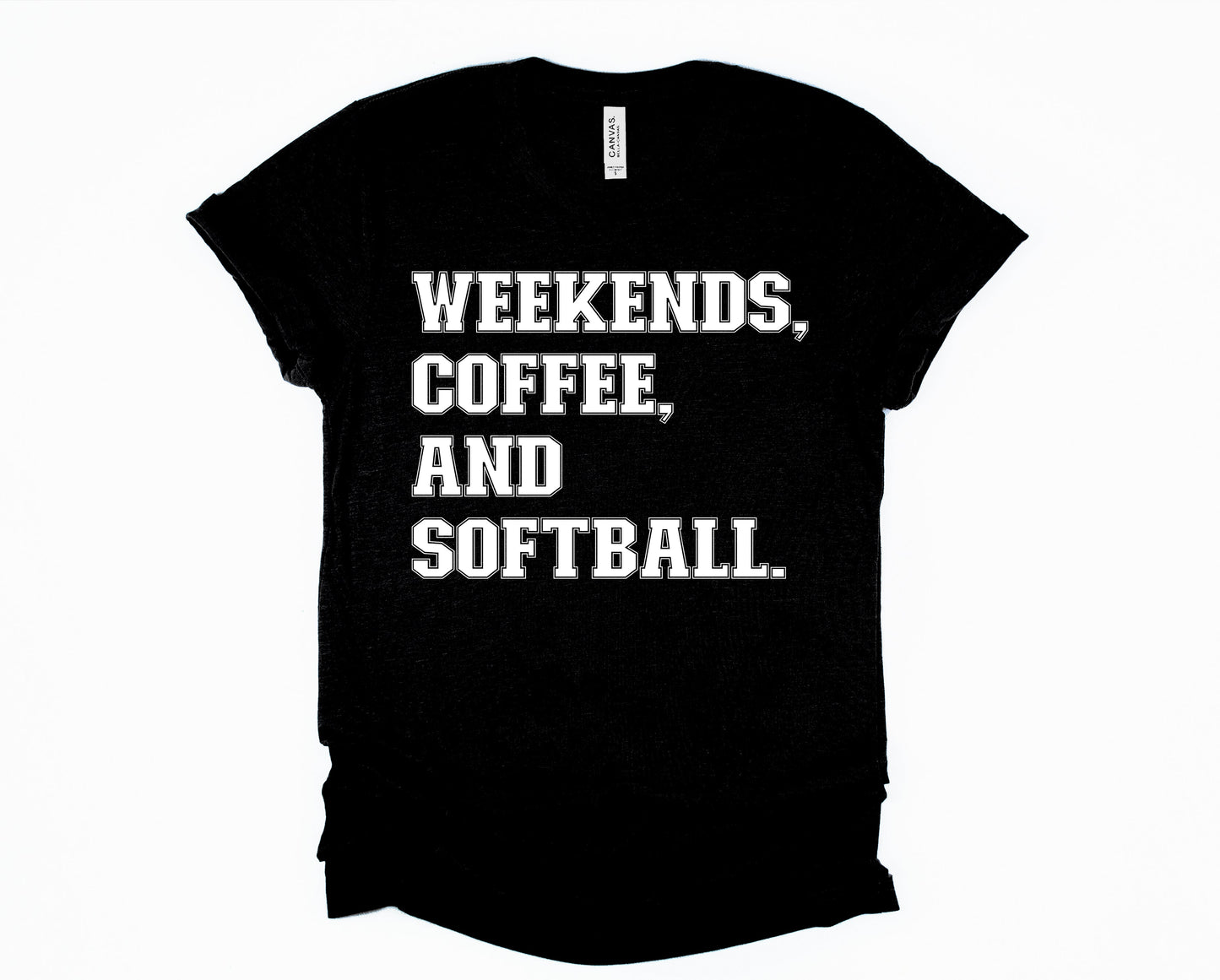 Weekends coffee softball Graphic Tee